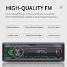 Cyfrowe radio samochodowe - 1 DIN - asystent głosowy - Bluetooth - AUX - FMDin 1