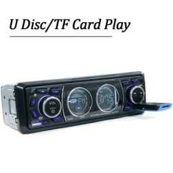Radio samochodowe Bluetooth - 1 DIN - USB - TF - FM - 60Wx4 - 12VDin 1