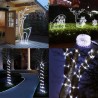 Łańcuch LED zasilany energią słoneczną - girlanda - oświetlenie zewnętrzne - wodoodporny - 7m - 12mŚwięta Bożego Narodzenia