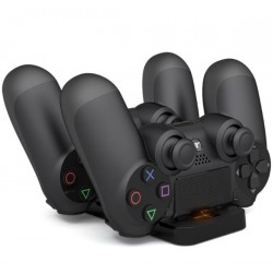 Kontroler bezprzewodowy PlayStation 4 - podwójna ładowarka - USB - LED - PS4Ładowarki / Doki