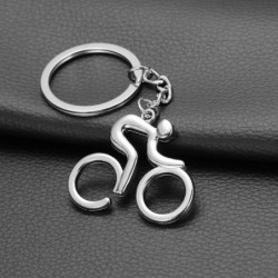 Road bicycle - metal keychainKeyrings