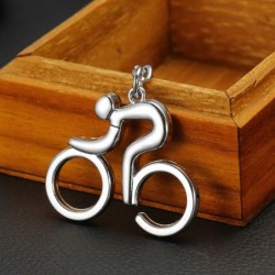 Road bicycle - metal keychainKeyrings