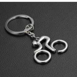 Road bicycle - metal keychainKeyrings