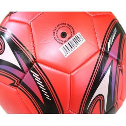 Professional soccer ball - leather - red - size 5