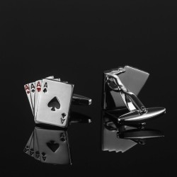 AAAA poker cards cufflinks