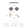 Geometric sunglasses - steampunk style - metal hollow-out frame - UV400 - unisexSunglasses