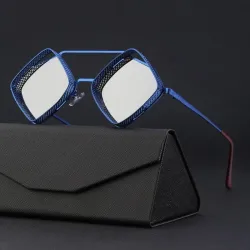 Geometric sunglasses - steampunk style - metal hollow-out frame - UV400 - unisexSunglasses