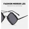 Geometric sunglasses - steampunk style - metal hollow-out frame - UV400 - unisexSunglasses