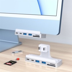 HUB USB-C - stacja dokująca - z czytnikiem kart 4K 60Hz HDMI USB 3.0 - dla iMacHuby