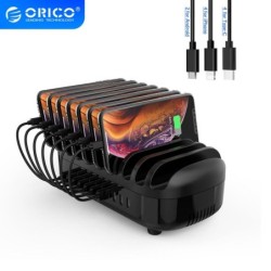 ORICO - 10 portowa ładowarka USB - stacja dokująca - z uchwytem - 120W 5V2,4A*10Holders