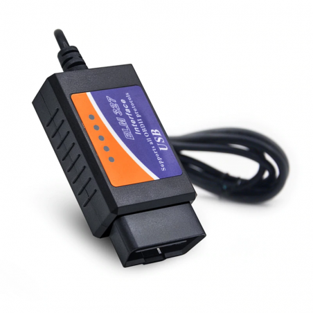 Automatyczny odczyt kodu OBDII OBD2 przez USB - odczyt komunikatu o błędzie - diagnostyka - ELM327 ELM 327Diagnoza