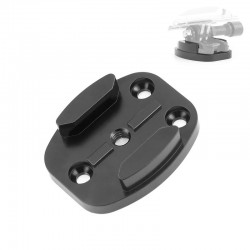 CNC aluminum flat buckle mount - quick release - for GoPro