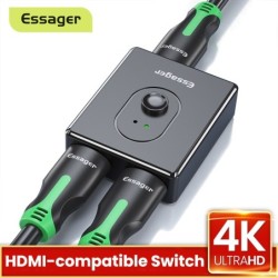 Essager - HDMI splitter - switch - 4K 2.0 - adapter - converter - for PS4 HD TV BOXHDMI Switch