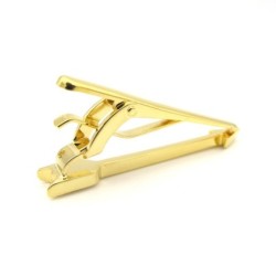 Elegant tie clip - golden arrowCufflinks