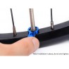 Bicycle tire air nozzle - presta valve core - nut screw with installation wrenchRepair