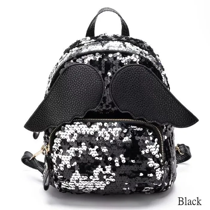 Mini sequin backpack - with angel wingsBackpacks