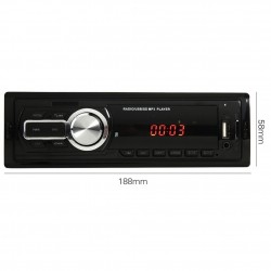 Radio samochodowe Bluetooth - 1 DIN - USB - RCA - FM - MP3 - AUX - z pilotemDin 1