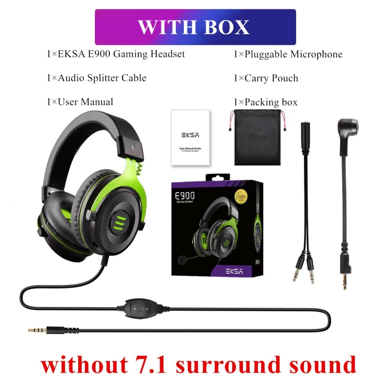 Gaming headset - wired headphones - with microphone - E900/E900 ProHeadsets