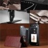 Retro card holder - phone cover case - leather flip cover - mini wallet - for iPhone - blackProtection