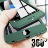Luksusowa pełna obudowa 360 - z zabezpieczeniem ekranu ze szkła hartowanego - do iPhone'a - zielonaOchrona