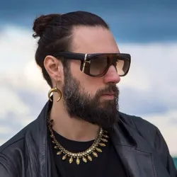 Big square sunglasses - retro / punk styleSunglasses