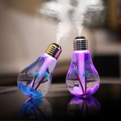 Bulb shaped air humidifier - ultrasonic diffuser - LED - 400mlHumidifiers