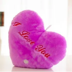 Heart shaped cushion z - I LOVE YOU - LED lightsCuddly toys