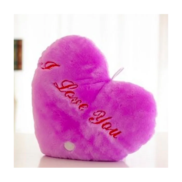 Heart shaped cushion z - I LOVE YOU - LED lightsCuddly toys