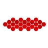 Hexagon shaped mirror - wall sticker - 12 piecesWall stickers
