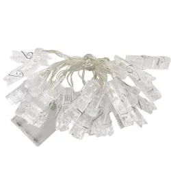 LED string - garland with clips - pictures hanger - battery operatedLED strips