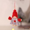 Jedwabne pluszowe aniołki świąteczne - lalki - wiszące dekoracjeŚwięta Bożego Narodzenia