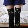 Nylon knee socks - cat designClothing
