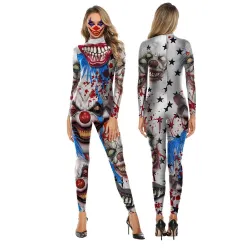 Kostium na Halloween - body na całe ciało - nadruk horroruKostiumy