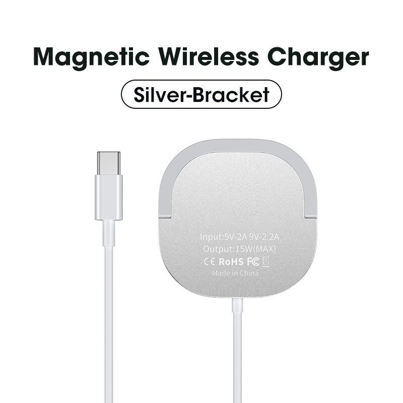 Magnetic wireless charger - fast charging - with bracket - USB C - for IPhone 12 Pro / SamsungChargers