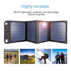 Panel słoneczny 14W - składana ładowarka - USB - wodoodporna - do SmartfonówŁadowarki