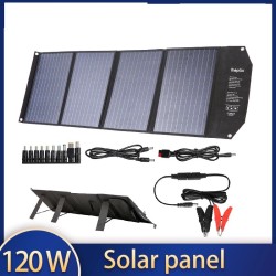 Panel słoneczny 120W - składana szybka ładowarka - do telefonu / aparatu / laptopaŁadowarki