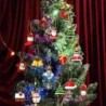 Świąteczny kalendarz adwentowy - z wiszącymi ozdobami choinkowymi - 24 sztukiŚwięta Bożego Narodzenia