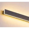 Wodoodporny kinkiet zewnętrzny - długa aluminiowa lampa LEDKinkiety