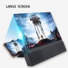 12 Inch - Screen amplifier - 3D glass magnifier with Bluetooth speaker - for smartphoneAccessories