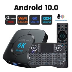 Android 10 - TV Box - Blacklight 6K - Wifi - Asystent głosowy 4GB RAM 32G 64GAndroid box