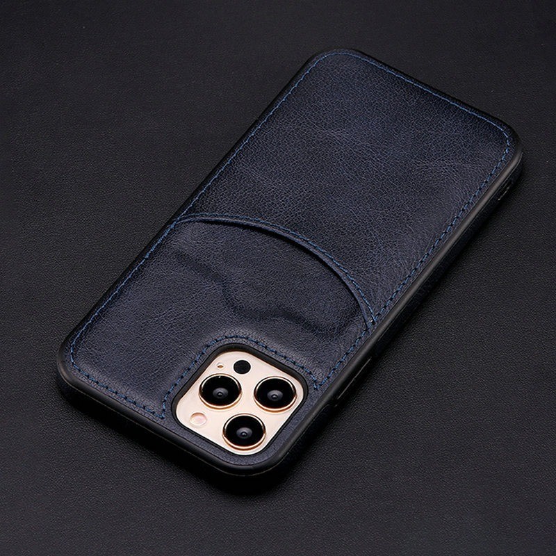 Leather protection case with credit card slot for iPhoneProtection