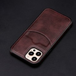 Skórzane etui ochronne z kieszonką na kartę kredytową do iPhone'aOchrona