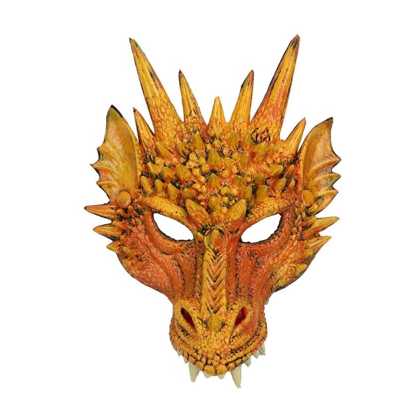 Maska Halloween - twarz smoka 3DMaski