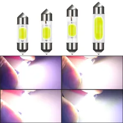 Żarówka samochodowa LED COB - C10W C5W - Festoon 31mm 36mm 39mm 41mm - białaLED