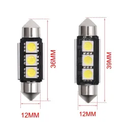 C10W C5W Festoon 36mm 39mm 41mm - 12V - CANBUS - żarówka LED - biała - 10 sztukŻarówki