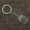 Srebrny brelok vintage - sowa stojąca na gałęziBreloczki Do Kluczy