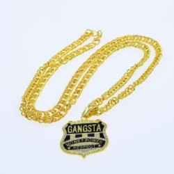 Gangsta - złoty naszyjnik w stylu rapNaszyjniki