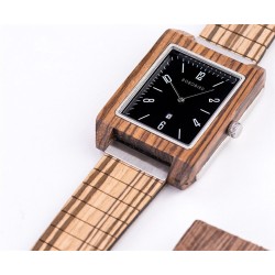 BOBO BIRD - zegarek z drewna bambusowego - kwarcowy - z pudełkiemZegarki