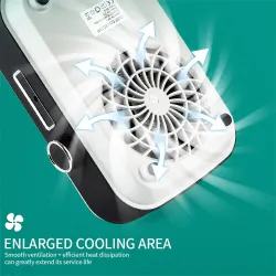 Wireless nail dust collector - strong suction - with reusable filter - 2000mAh battery - 80WEquipment