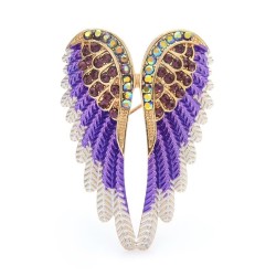 Crystal angel wings broochBrooches